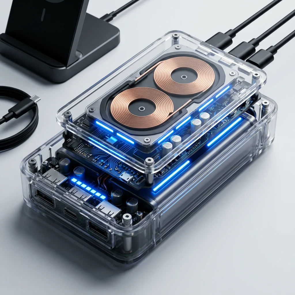 VoltTrans G1 Pro | Transparent Magnetic Magsafe Power Bank (10000mAh)