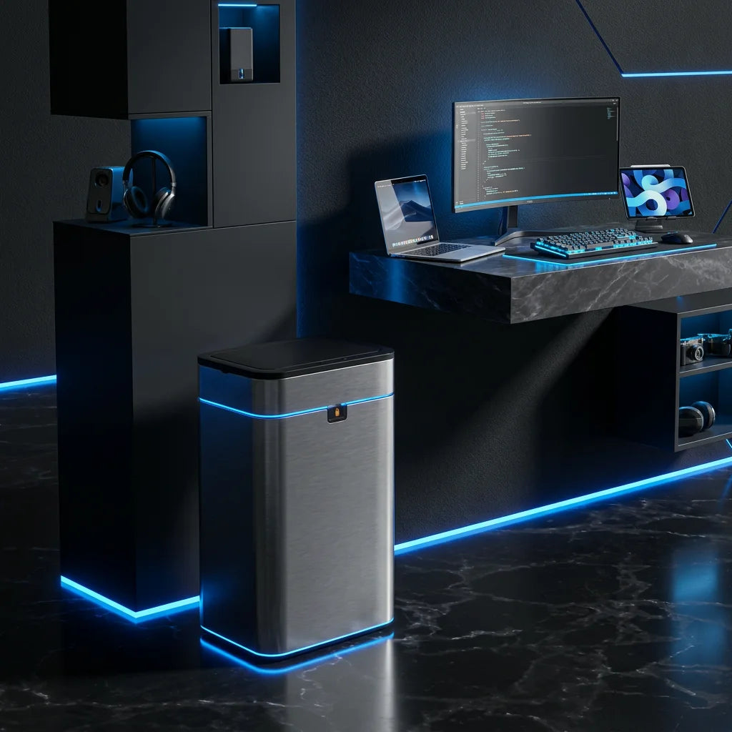 Touchless Smart Sensor Bin | Fingerprint-Resistant & Odor Control