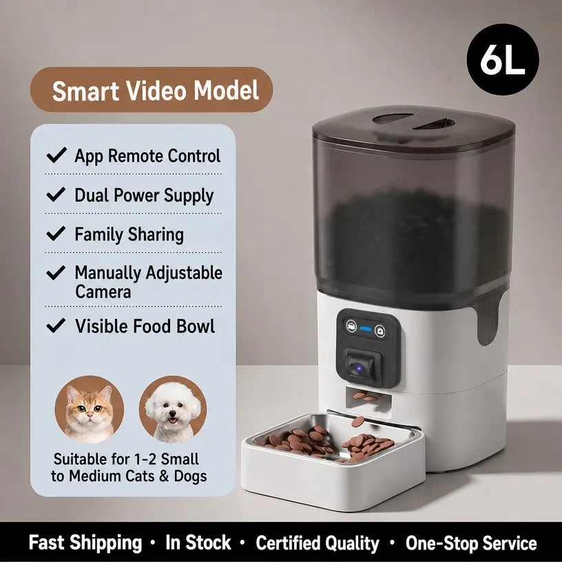 6L WiFi Smart Automatic Pet Feeder