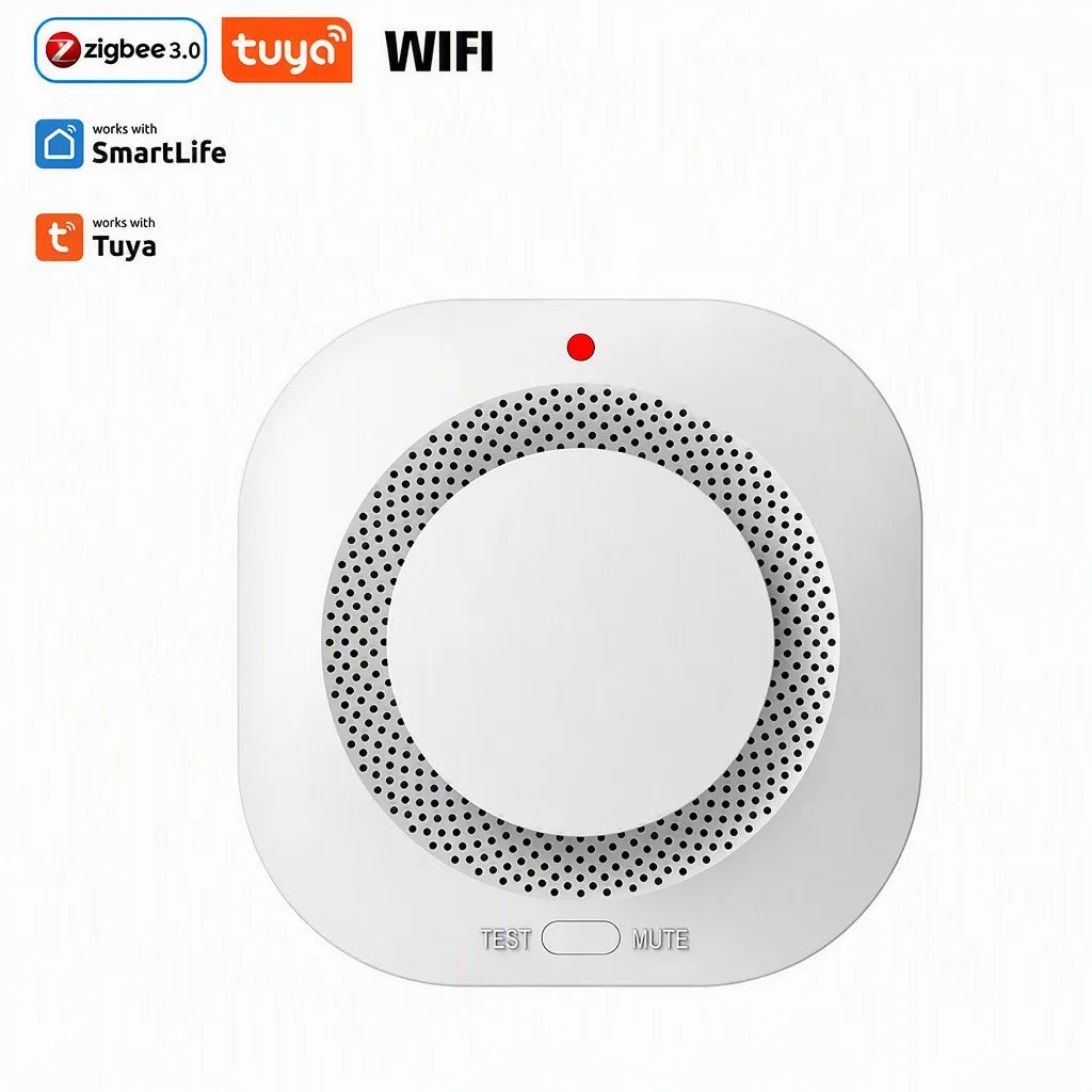 Tuya WiFi Zigbee Smoke Detector - smart fire alarm sensor