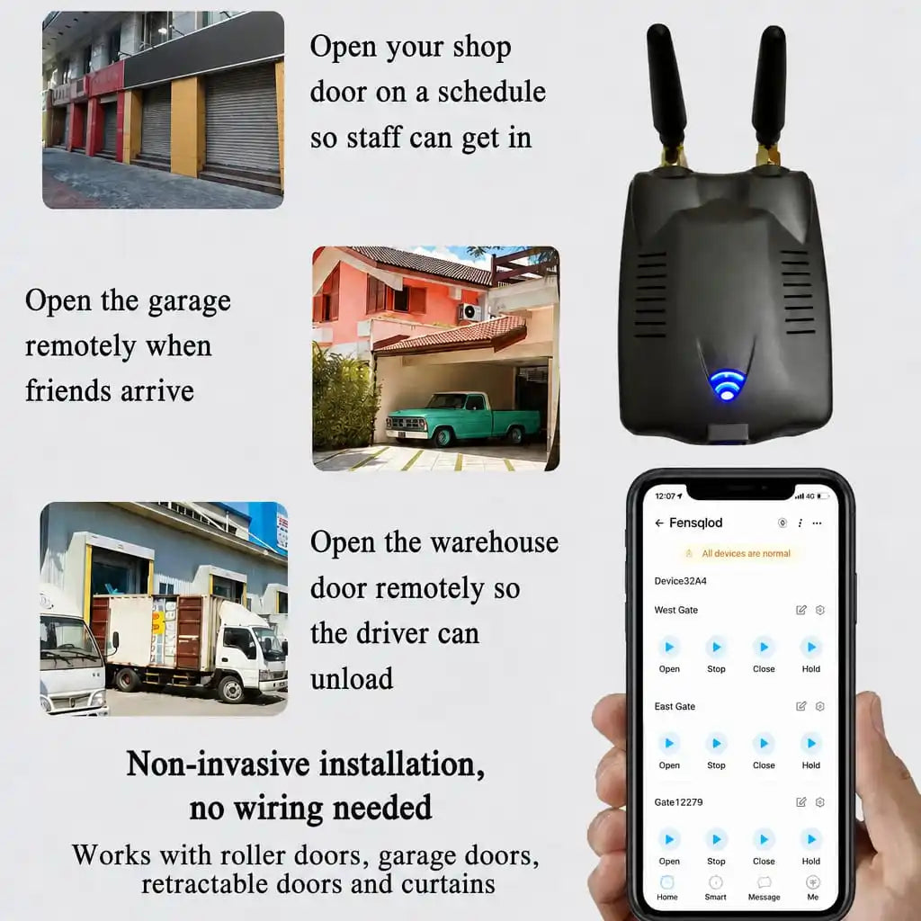 Application scenarios for the smart garage door controller