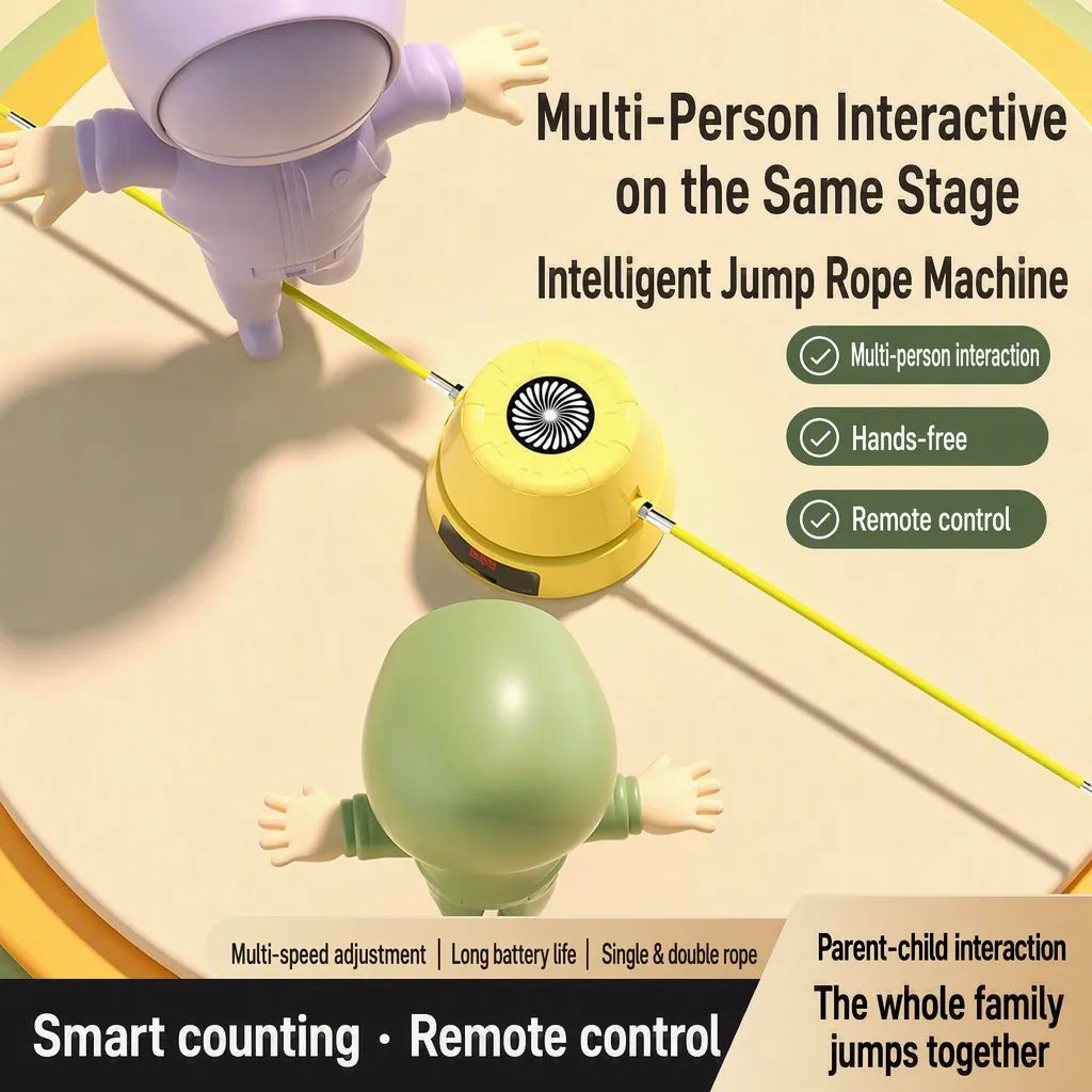 Automatic Smart Jump Rope Machine - multi-person interactive promo EN