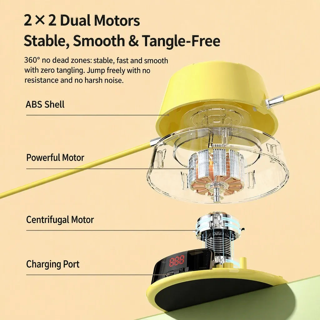 Automatic Smart Jump Rope Machine - dual motor diagram EN