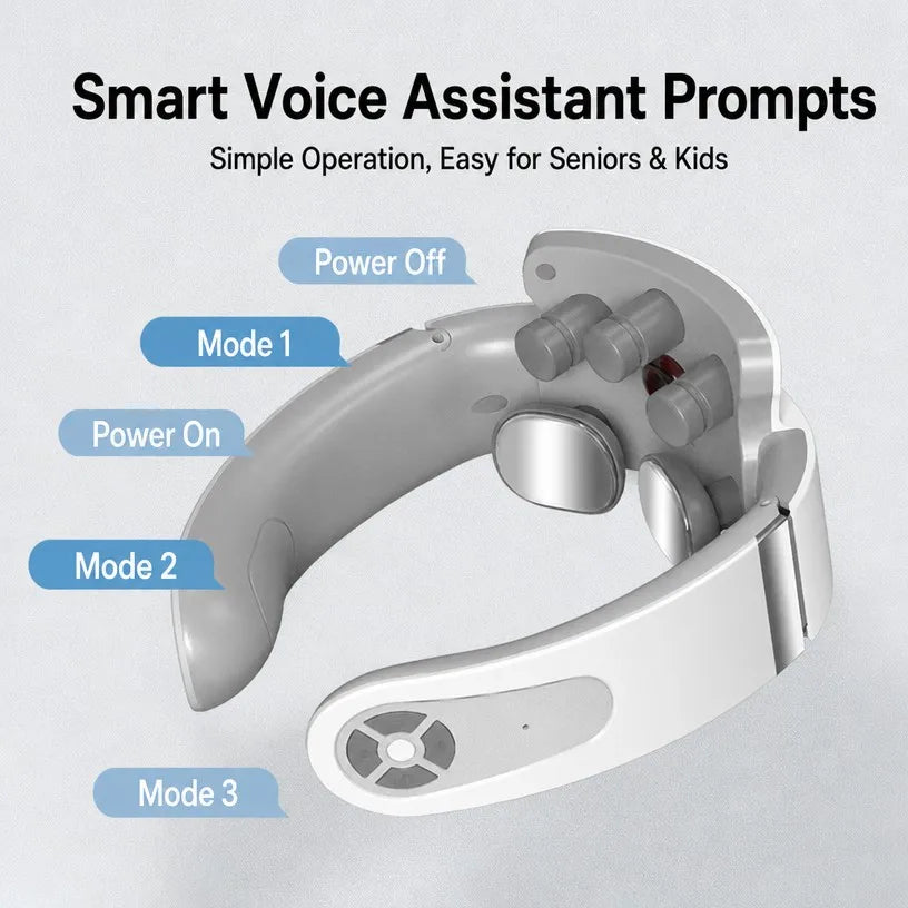 Smart pulse neck massager - alternate angle view