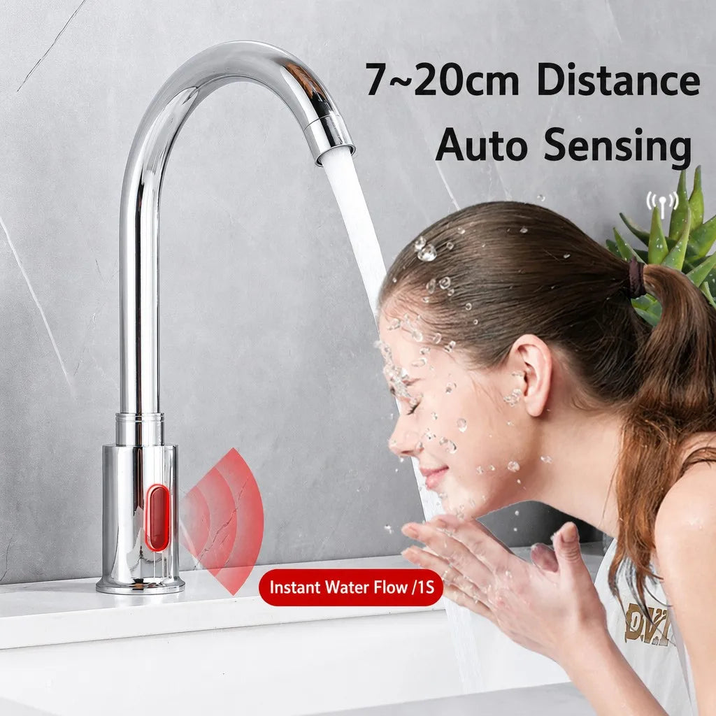 Touchless Smart Kitchen Faucet | Infrared Sensor Automatic - front view