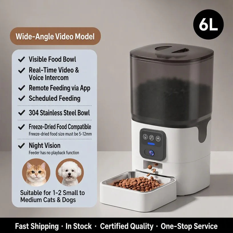 6L WiFi Smart Automatic Pet Feeder