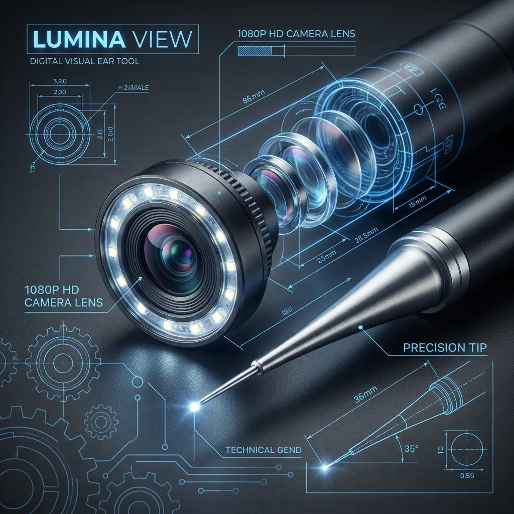 Global Tech Hub Global Tech Hub LuminaView Digital Precision Visual Ear Tool