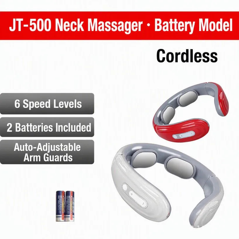 Neck Massager | Smart Pulse Electric Therapy Cervical Care - translated EN image