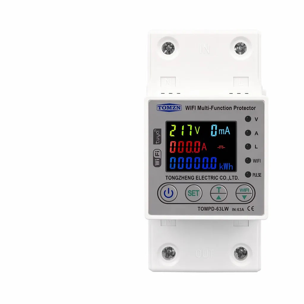 Tuya Zigbee 63A Smart Power Meter & Circuit Breaker (DIN Rail)