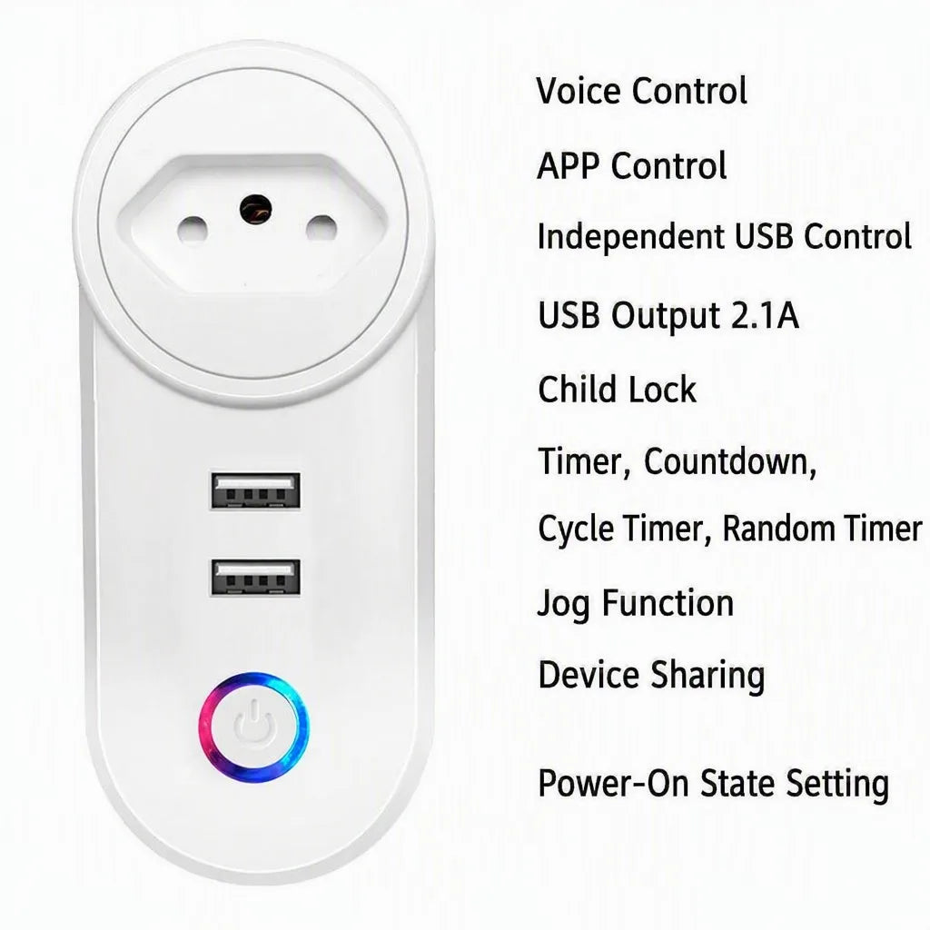 WiFi Smart Plug with USB