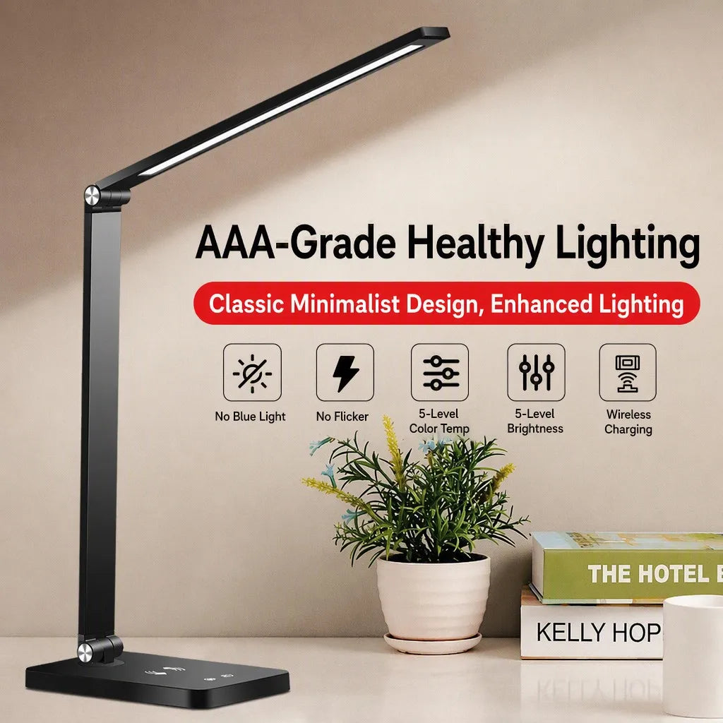 Smart Wireless Charging LED Desk Lamp - front view