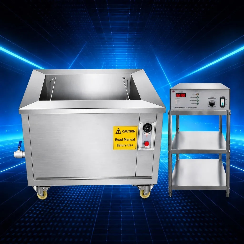 Industrial Ultrasonic Cleaner - stainless steel tank with digital control generator (cleaned)