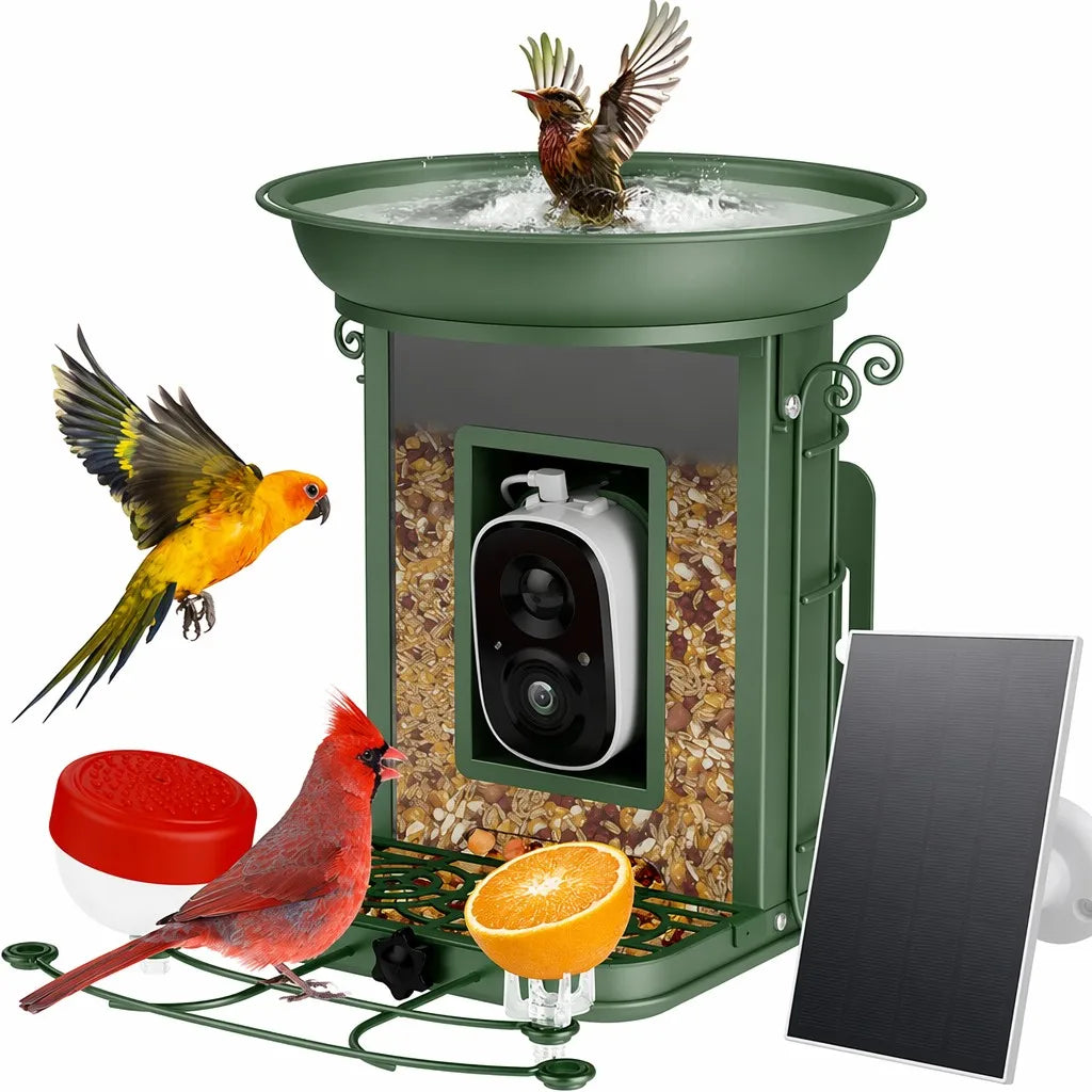Pro AI Smart Bird Feeder with 4MP Camera & Solar Power