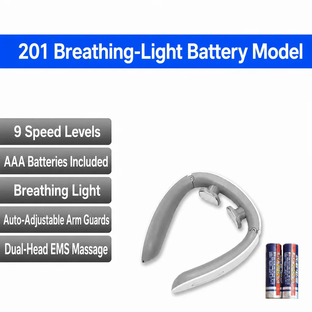 Neck Massager | Smart Pulse Electric Therapy Cervical Care - translated EN image