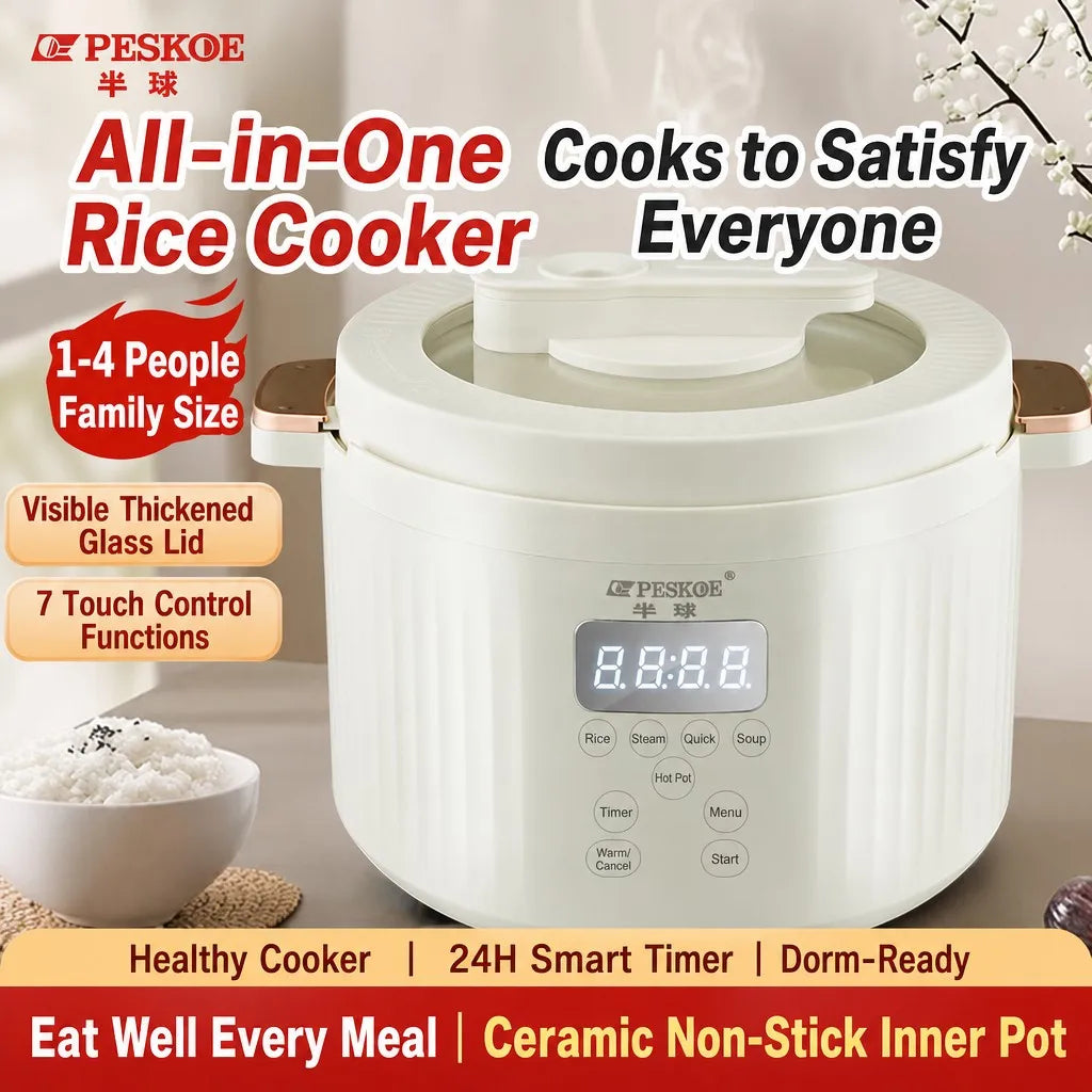 Smart Mini Rice Cooker - front view