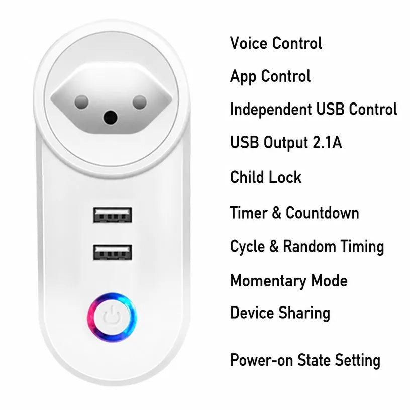 WiFi Smart Plug with USB