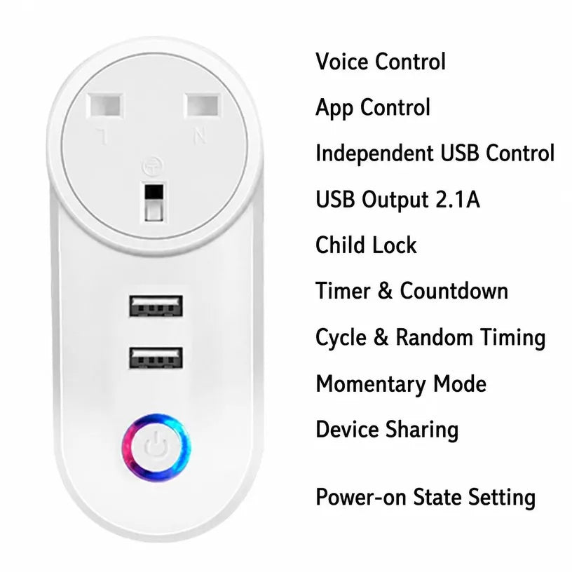 WiFi Smart Plug with USB