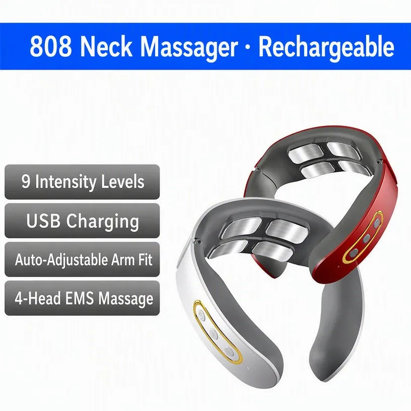 Smart pulse neck massager - alternate angle view