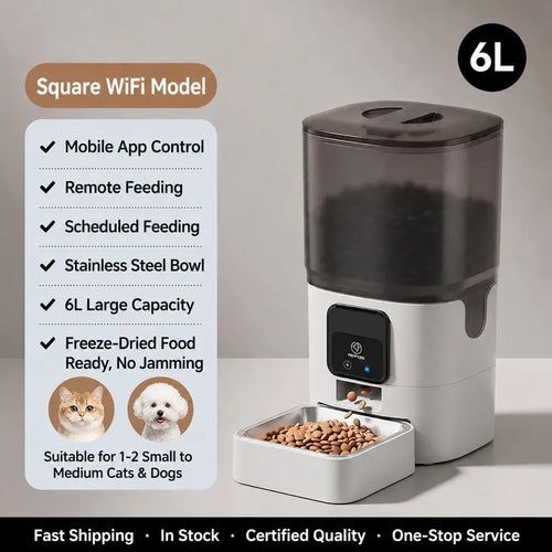 6L WiFi Smart Automatic Pet Feeder