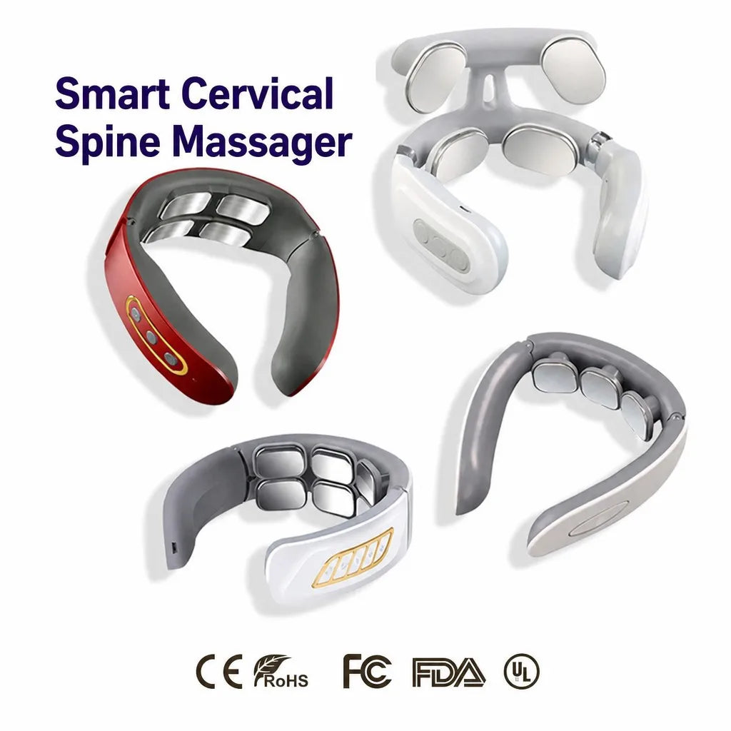 Neck Massager | Smart Pulse Electric Therapy Cervical Care - front view