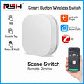 Tuya Zigbee Scene Switch | Wireless Smart Button Remote (Tap/Double-Tap/Hold)