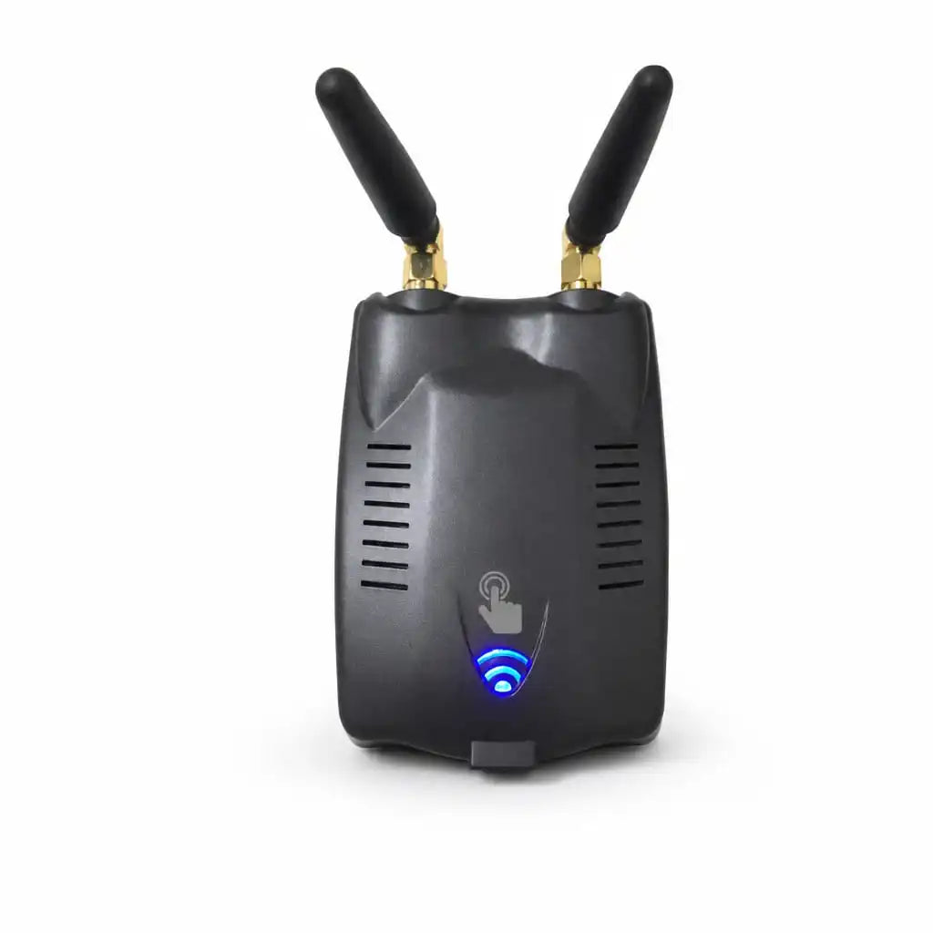 Tuya smart garage door controller on white background