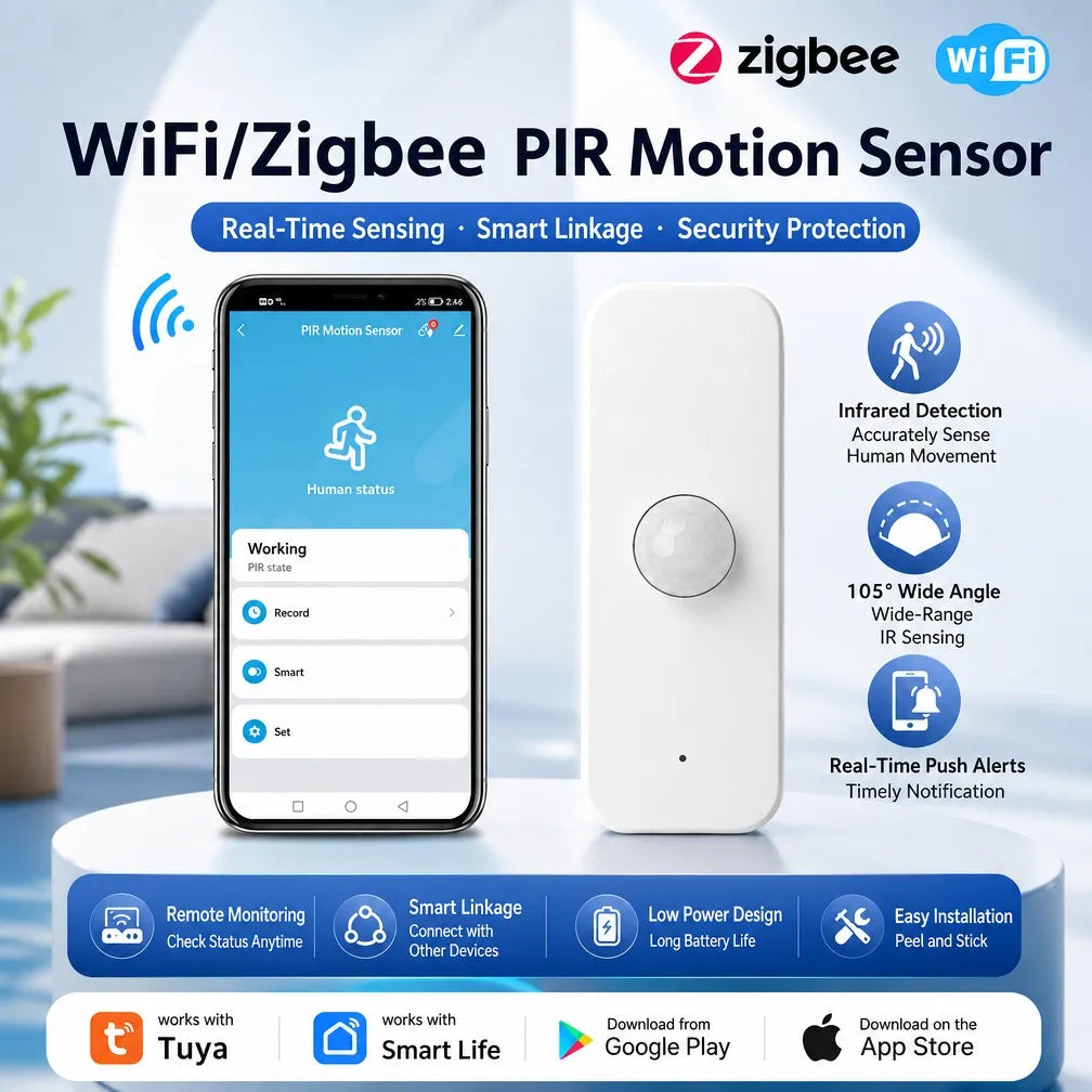 Tuya Zigbee PIR Motion Sensor - front view