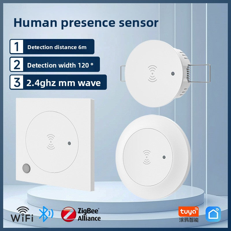 Tuya ZigBee 24G Human Presence Sensor - High-Precision Millimeter Wave Radar for Smart Home & Office | Factory Direct | Smart Electronics