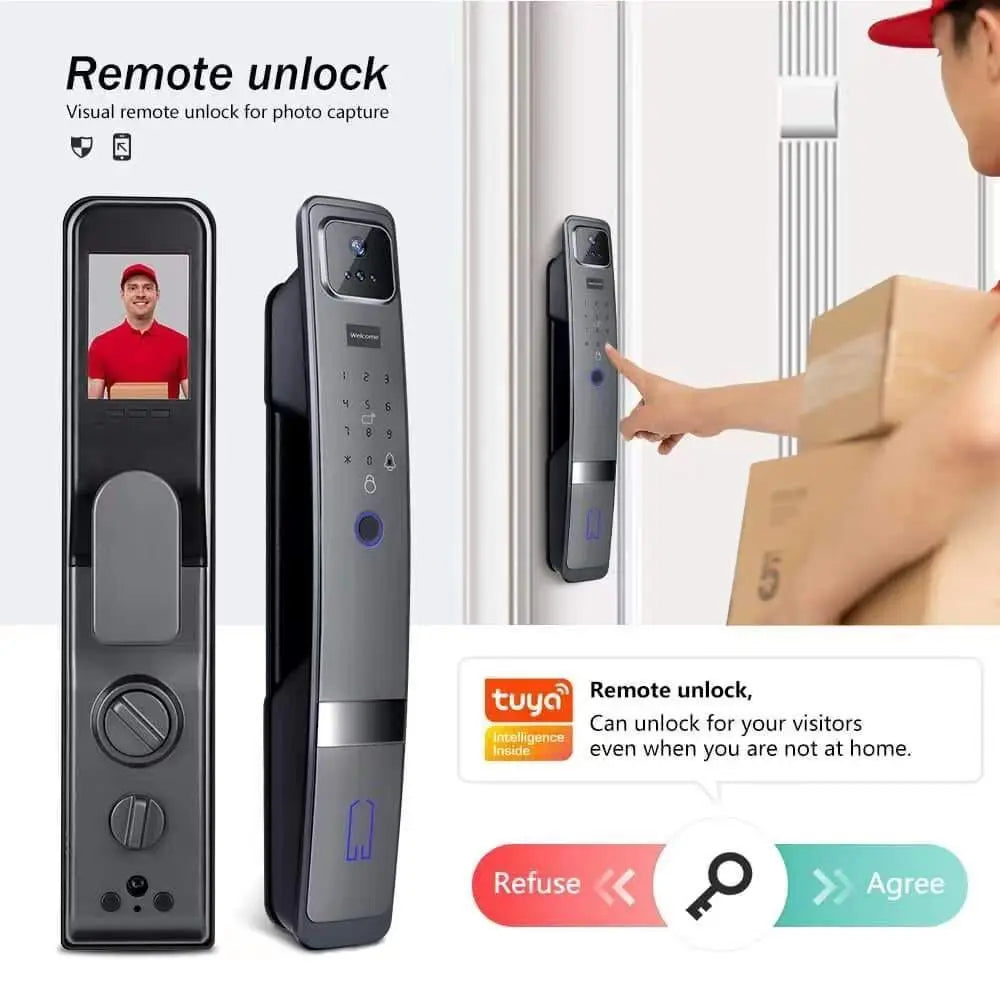Tuya Fully Automatic Smart Lock (Face/Fingerprint) | Factory Direct | Smart Electronics
