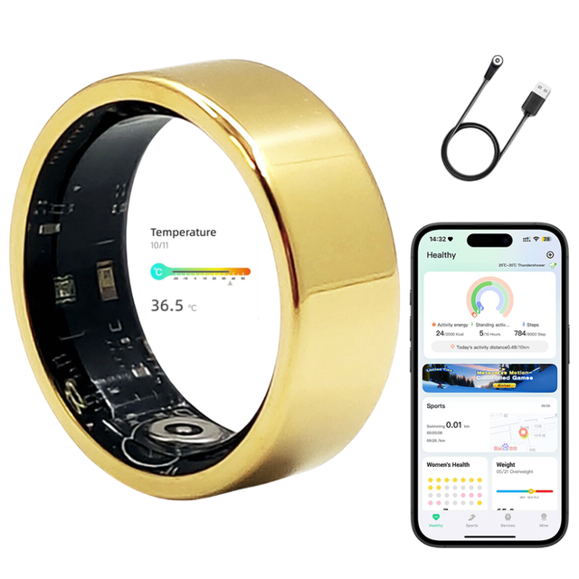 Smart Health Ring App Interface