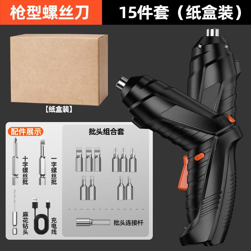 Cordless Electric Screwdriver Set | Mini Power Tool Kit