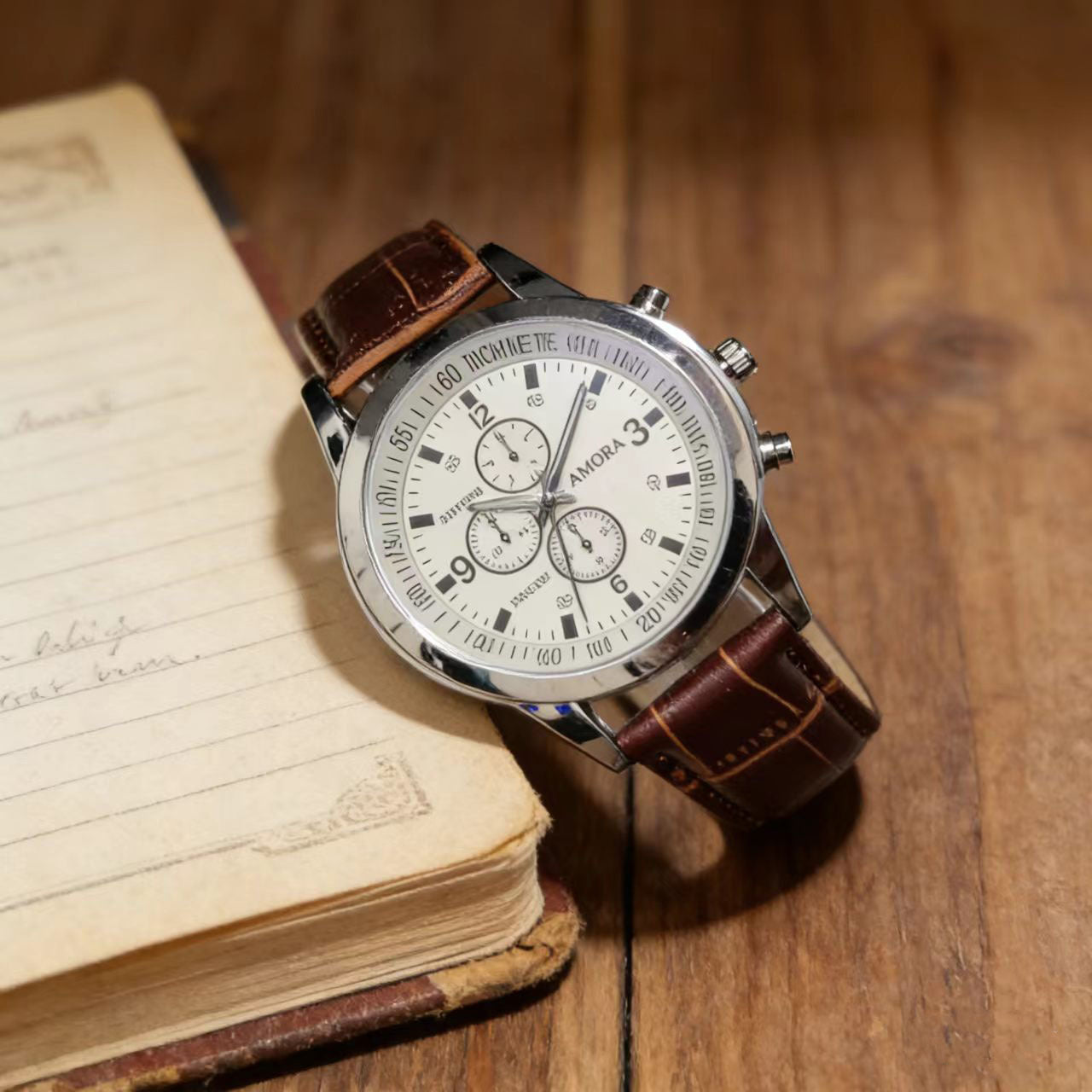 AMROA Men's Quartz Watch | Casual Water-Resistant Wristwatch