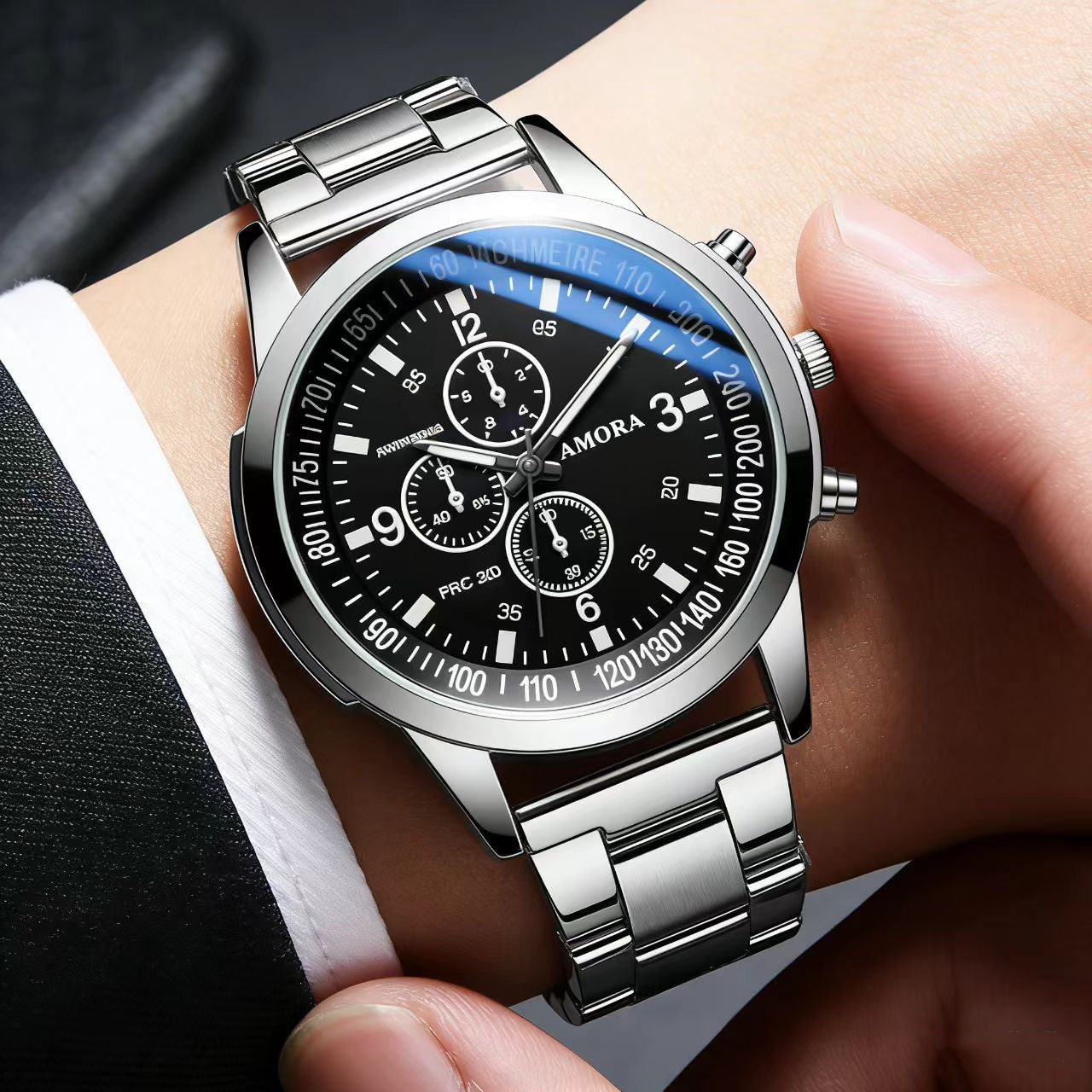 AMROA Men's Quartz Watch | Casual Water-Resistant Wristwatch