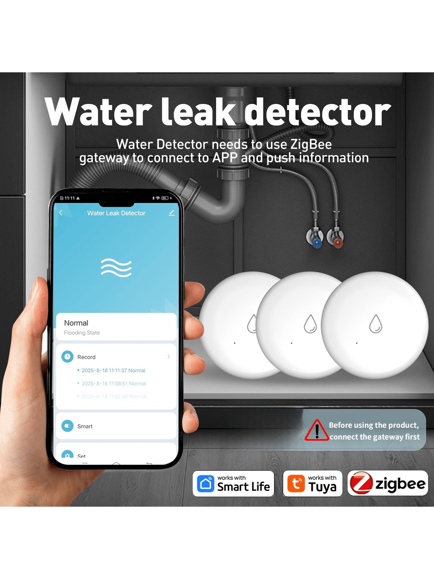 Tuya Zigbee Water Leak Sensor