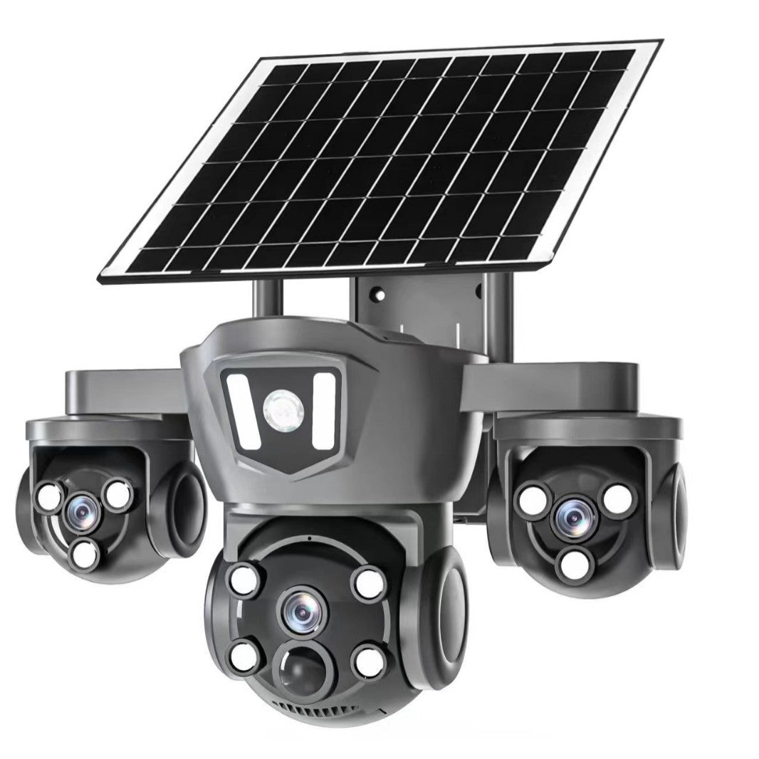 4G Solar Powered PTZ Security Camera | Outdoor Waterproof WiFi Wireless 1080P