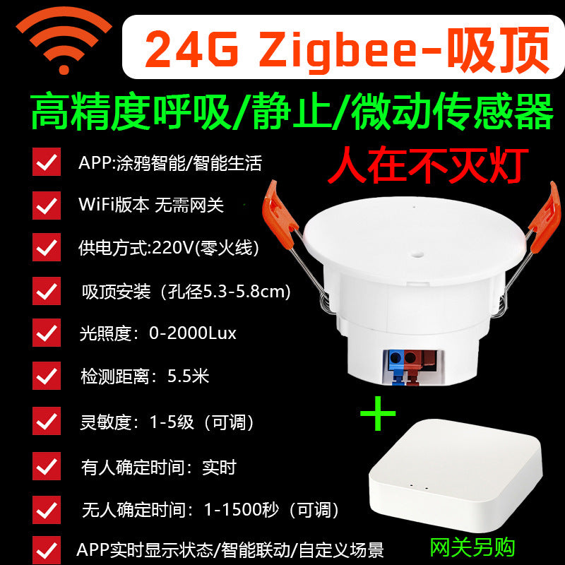 Tuya Zigbee mmWave Presence Sensor