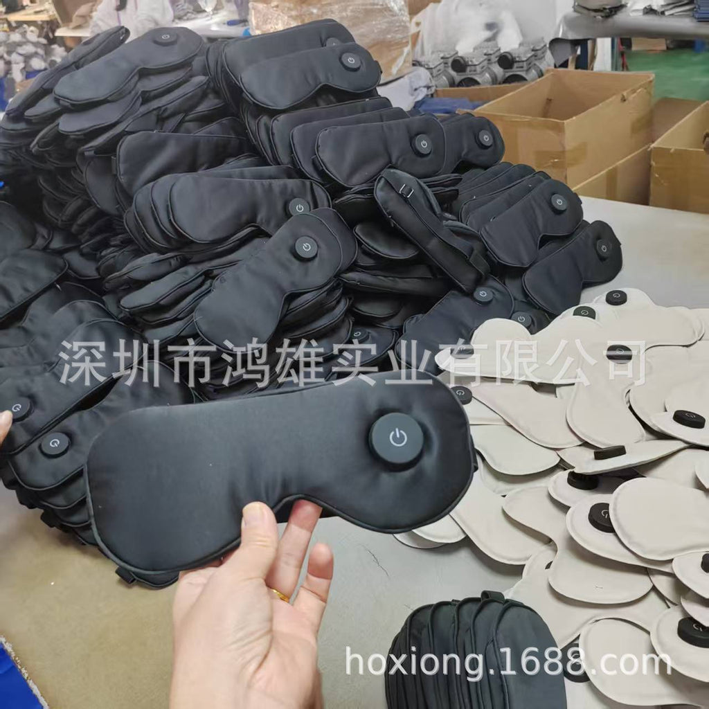 新品无线发热眼罩跨境锂电池3档调温可拆洗USB充电电加热眼罩