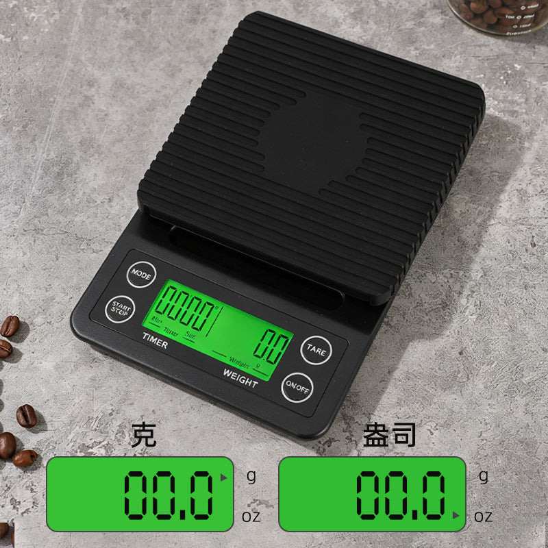 智能计时型便捷咖啡电子秤电子咖啡秤家用电子厨房秤多功能电子秤