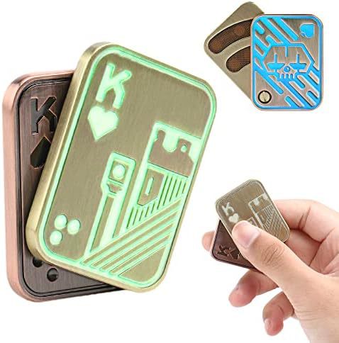 Metal Fidget Spinner | EDC Stress Relief Push Card Toy