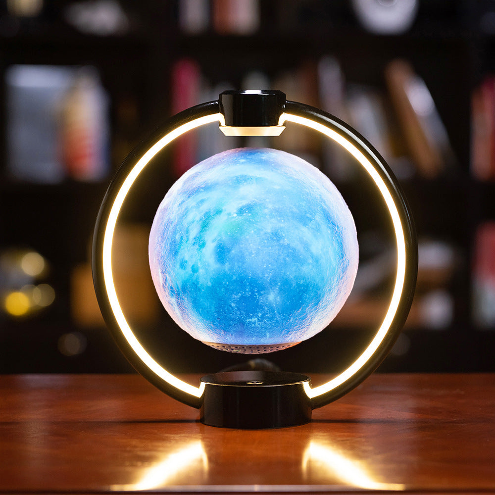 Magnetic Levitation Bluetooth Speaker | Moon Lamp Desktop Decor