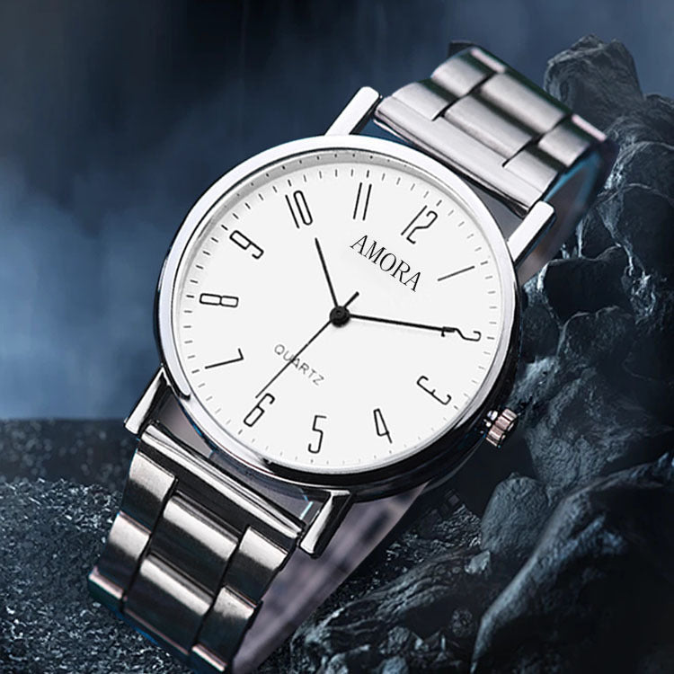 AMROA Men's Quartz Watch | Casual Water-Resistant Wristwatch