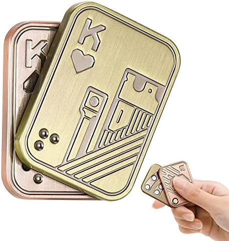 Metal Fidget Spinner | EDC Stress Relief Push Card Toy