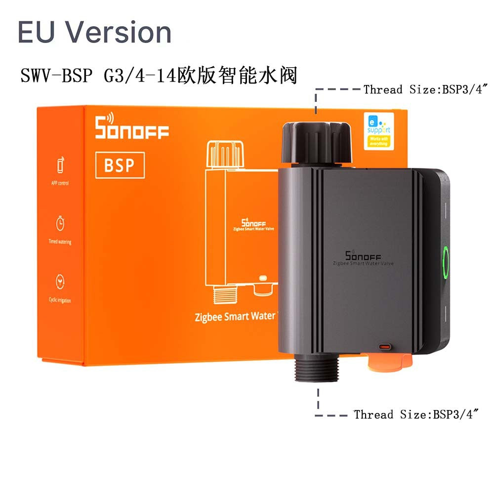 SONOFF Zigbee SWV智能水阀智能家居单出灌溉水阀APP遥控花园洒水