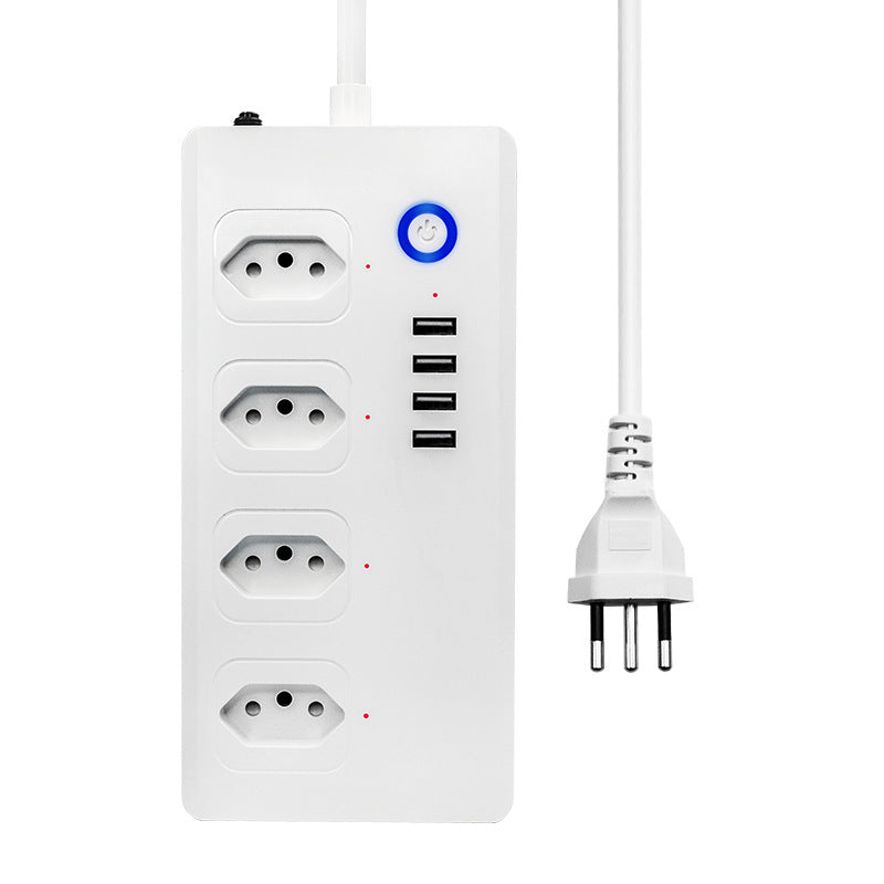 Multi-Region Smart Power Strip | Tuya WiFi Zigbee USB Timer