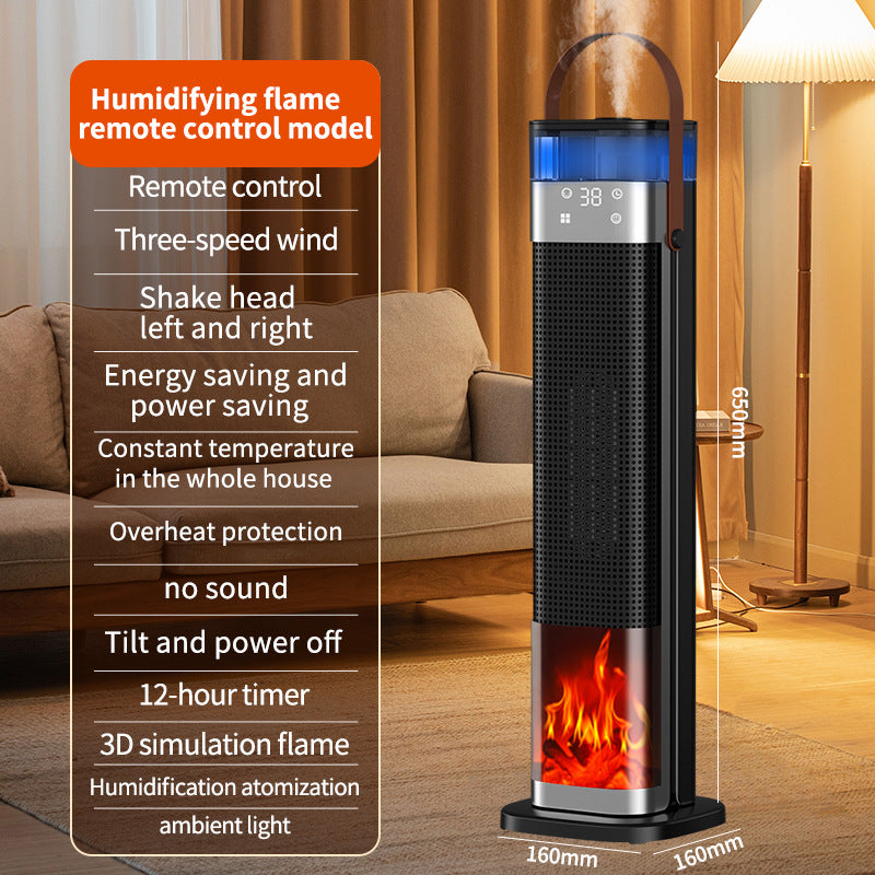 Smart PTC Heater | Voice Control Flame Effect Warmer