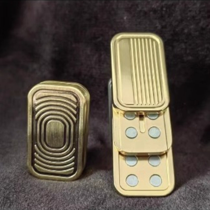 Metal Fidget Spinner | EDC Stress Relief Push Card Toy