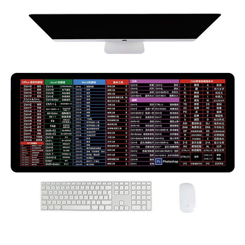 CAD Shortcut Mouse Pad