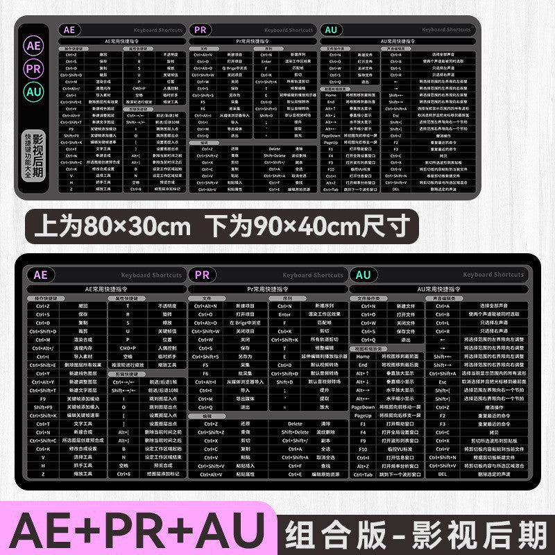CAD Shortcut Mouse Pad