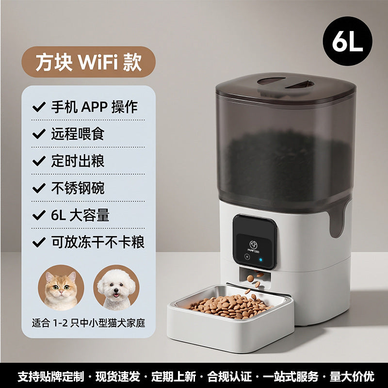 6L WiFi Smart Automatic Pet Feeder