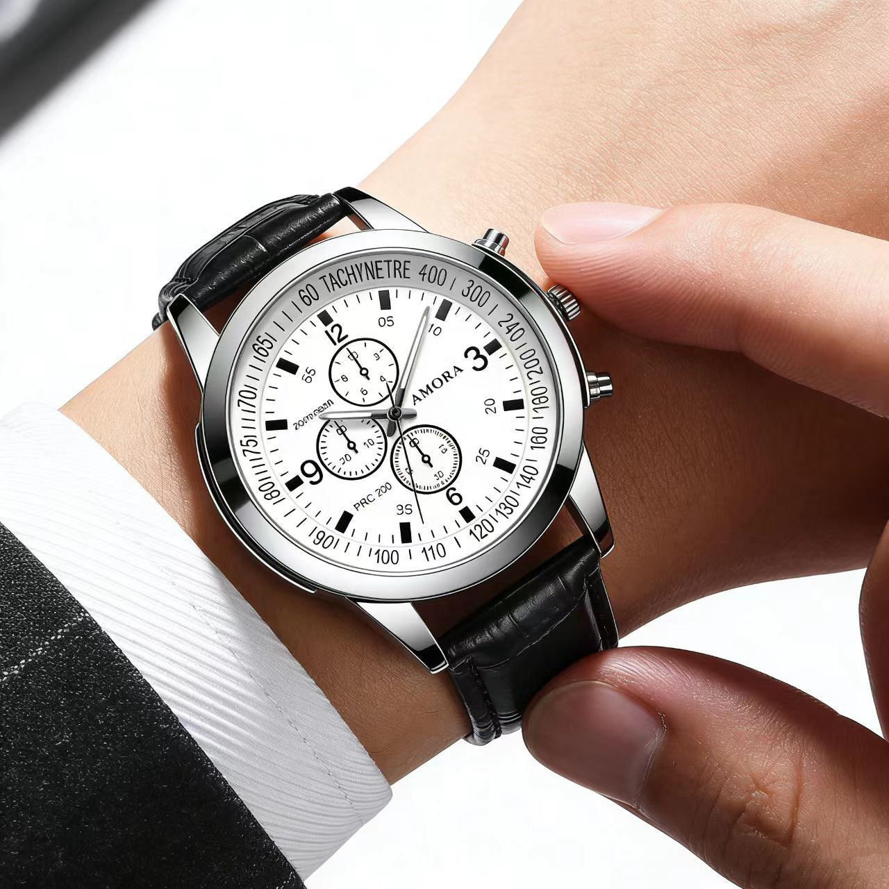AMROA Men's Quartz Watch | Casual Water-Resistant Wristwatch